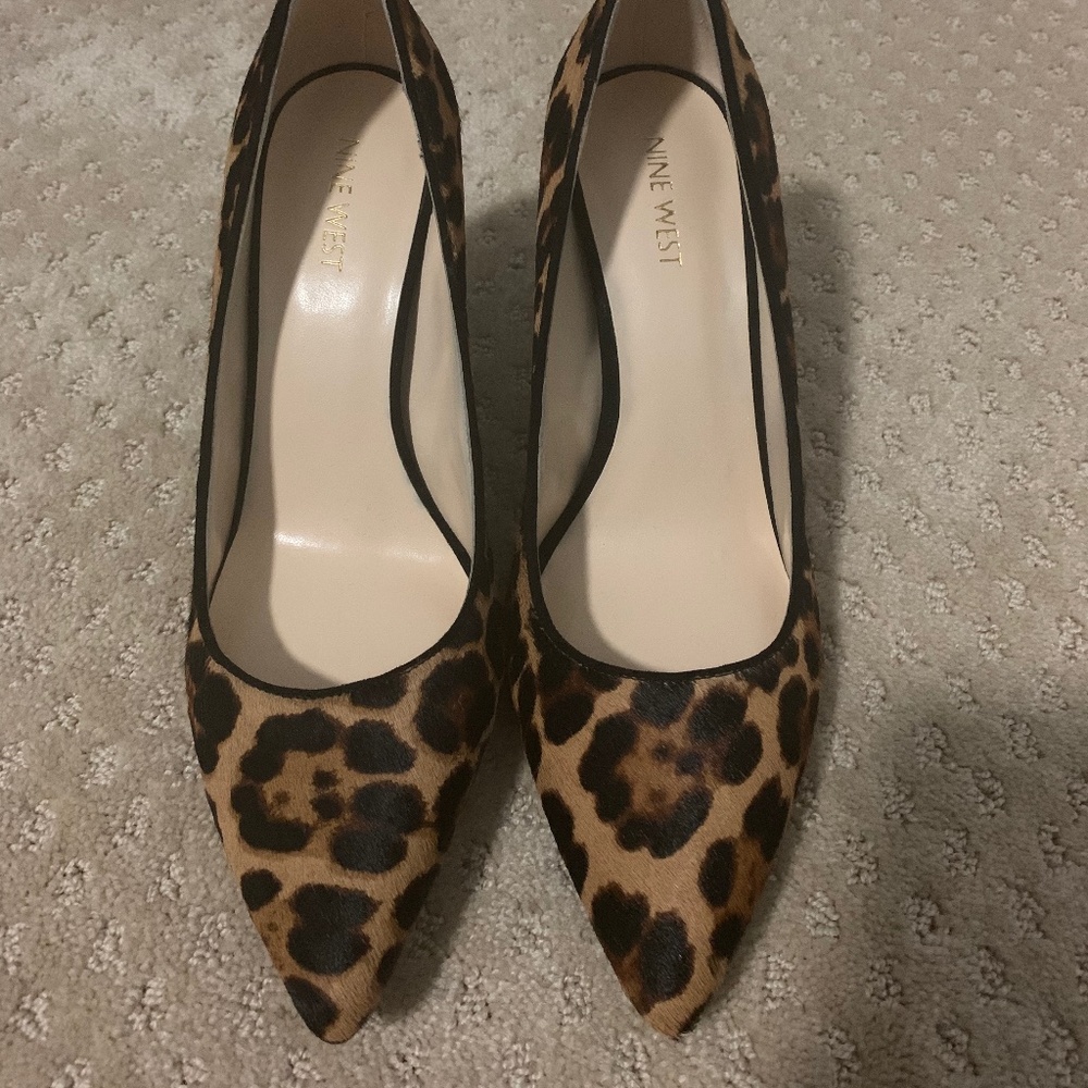 Nine West leopard heel